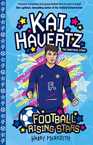 Book cover featuring footballer Kai Havertz with a soccer ball.