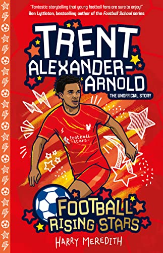 Book cover featuring Trent Alexander-Arnold in a red football kit with a soccer ball.