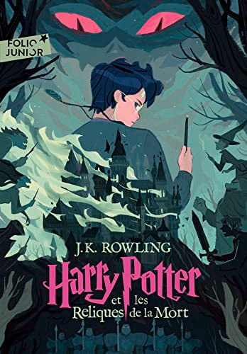 French cover of “Harry Potter and the Deathly Hallows” with silhouetted figures.