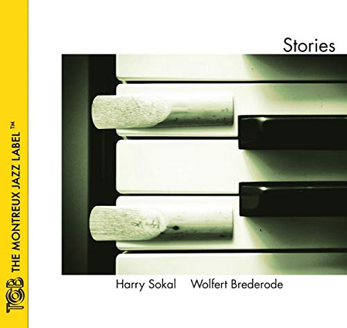 CD cover for "Stories" by Harry Sokal and Wolfert Brederode, piano keys.