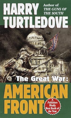 Book cover: soldier with rifle, US Capitol building, wartime scene.