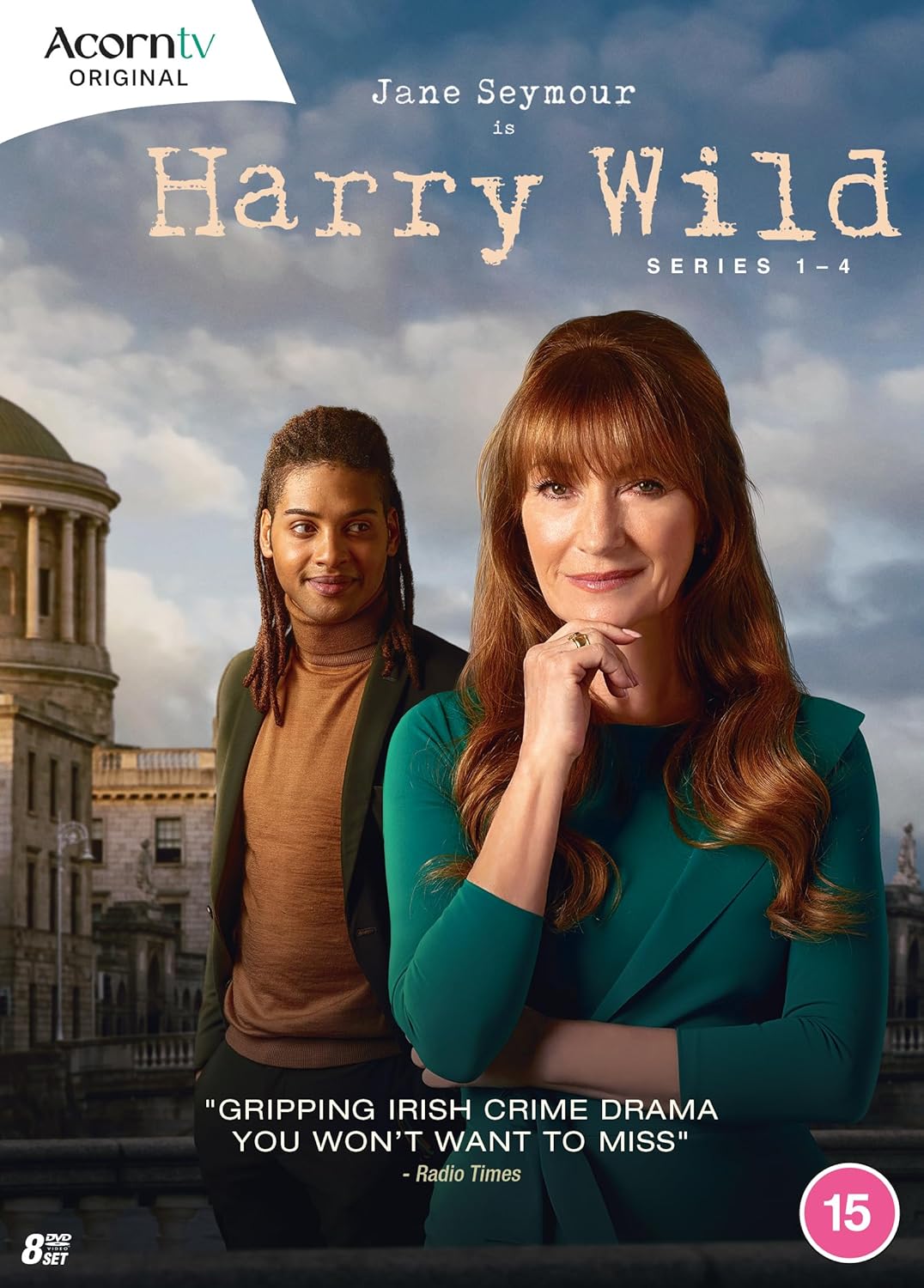 DVD cover for Harry Wild series 1-4 featuring Jane Seymour and a young man.