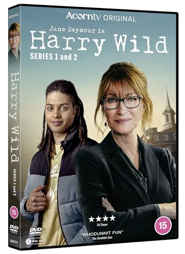 Harry Wild" Series 1 & 2 DVD boxset featuring Jane Seymour and a young man.