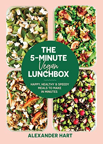 Book cover featuring four colorful vegan lunchbox salads and bold title text.