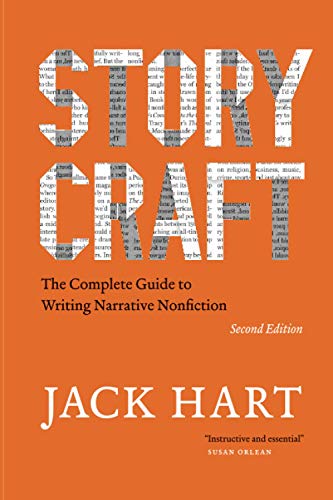 Orange book cover with large white text: "Storycraft" and author Jack Hart.