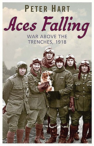 Book cover: Six World War I pilots with a small dog.