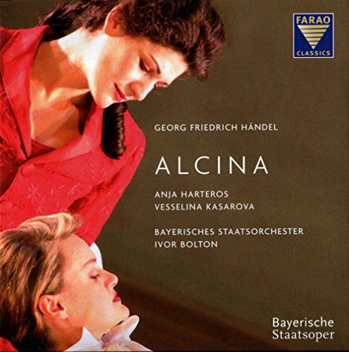 CD cover for Handel’s Alcina, featuring two women in classical attire.
