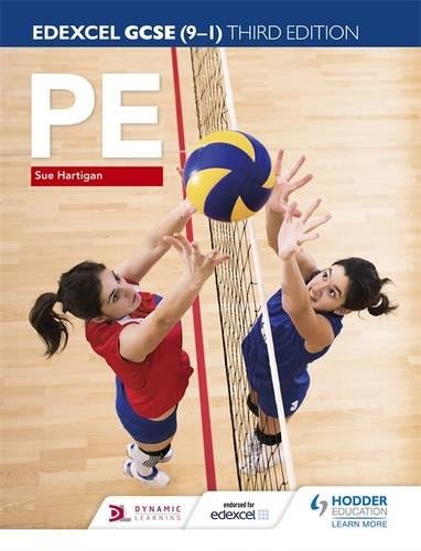 Textbook cover showing two volleyball players reaching for a ball over a net.