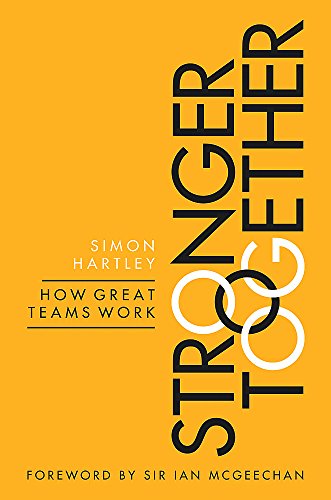 Book cover: "Stronger Together" with interlocking rings on a yellow background.