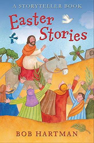 Book cover depicting Jesus on a donkey entering Jerusalem for Easter.
