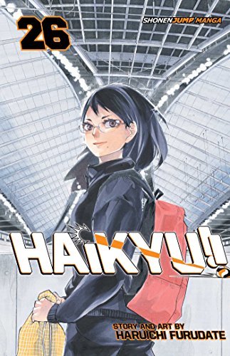 Haikyu!! Volume 26 manga cover featuring a young woman with short dark hair.