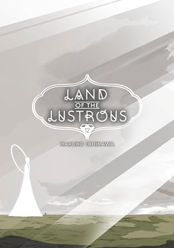 Manga cover of Land of the Lustrous volume 12 featuring a minimalist white figure.
