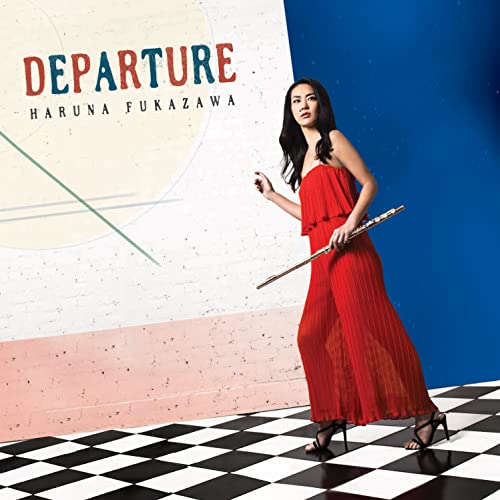 Haruna Fukazawa album cover featuring a woman in red with a flute.