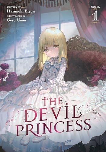 Book cover featuring a blonde girl in a frilly dress, fantasy illustration.