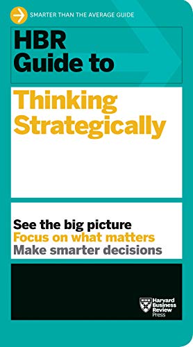 HBR Guide to Thinking Strategically book cover, teal and white design.