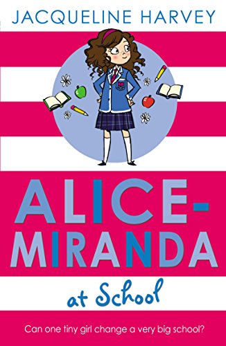 Book cover featuring a young girl in a school uniform, with school supplies.