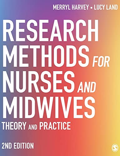 Book cover: "Research Methods for Nurses and Midwives," second edition.