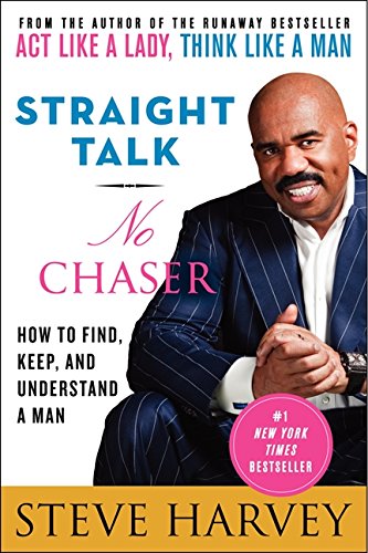 Book cover featuring Steve Harvey, titled "Straight Talk, No Chaser.