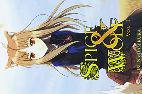 Anime-style illustration of a girl with wolf ears on the Spice and Wolf cover.