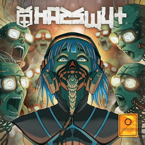CD cover art featuring a teal-skinned woman with headphones and surrounding faces.
