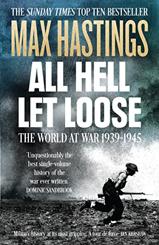 Book cover: "All Hell Let Loose" depicting soldiers in a war scene.