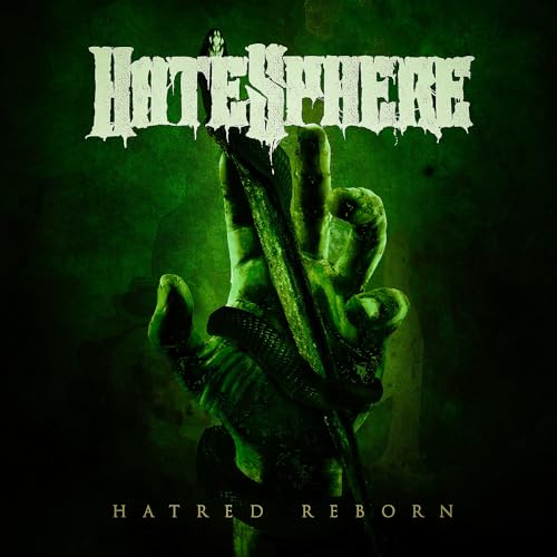 Hatesphere album cover: a clawing hand against a dark green background.