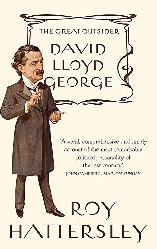 Book cover featuring a portrait of David Lloyd George in a suit.