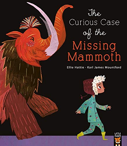 Illustration of a mammoth and child from the book "The Curious Case...