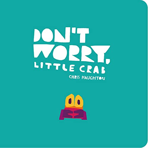 Book cover: teal background, white text, and a small orange crab.