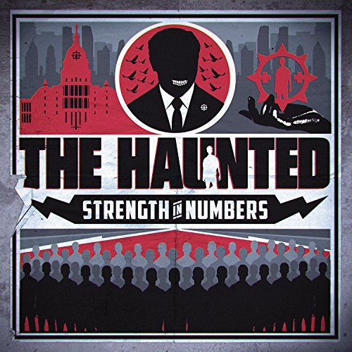 CD cover for "The Haunted - Strength In Numbers" with silhouetted figures.