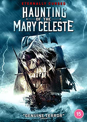 DVD cover for "Haunting of the Mary Celeste" featuring a ghostly ship.