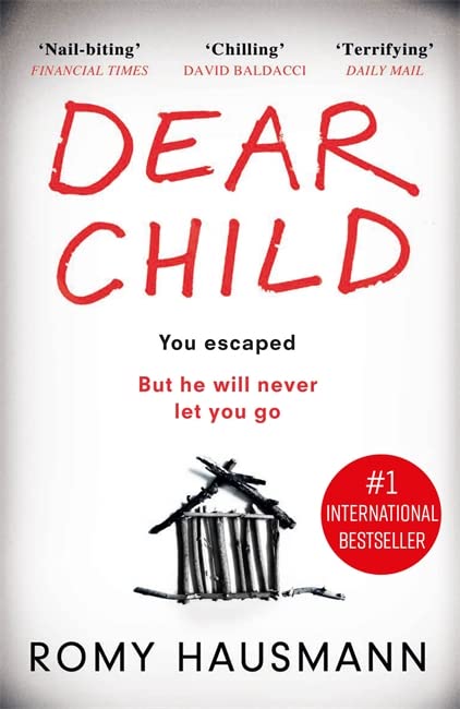 Book cover: "Dear Child" with red text and a sketched house.