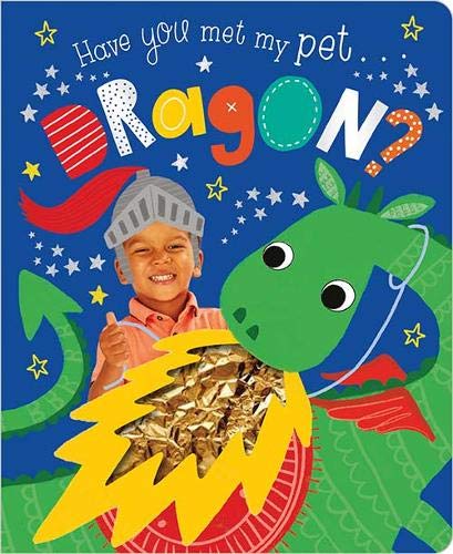 Book cover: child with a green dragon and golden treasure.