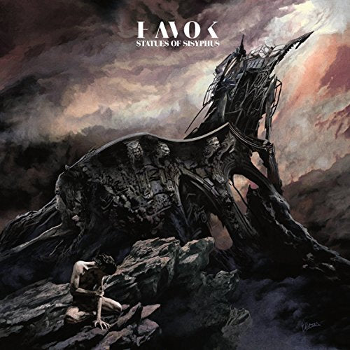 Havok album cover: dark, gothic artwork of a crumbling, skeletal structure.