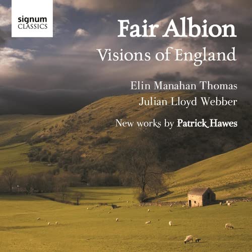 CD cover: rolling green hills, a small stone house, and text “Fair Albion”.