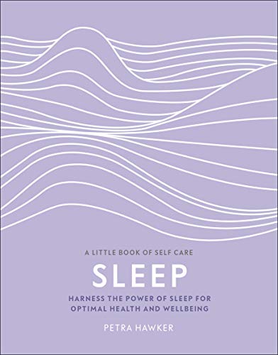 Purple book cover with white wavy lines and the title "SLEEP" in large text.