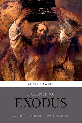 Book cover featuring a painting of Moses holding stone tablets above his head.