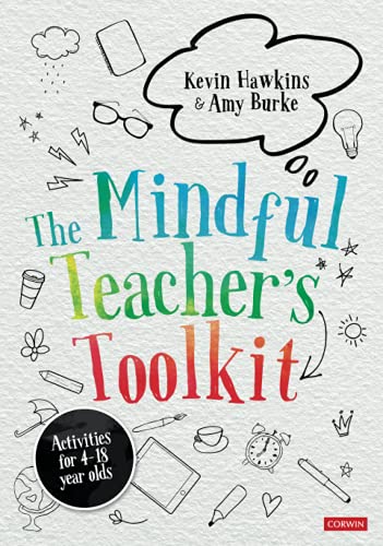 Book cover with hand-drawn illustrations and title "The Mindful Teacher's Toolkit".
