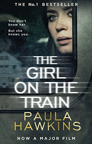Book cover: woman’s face pressed against a train window, dark and moody.
