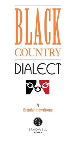 Book cover with words and dialect phrases, possibly featuring industrial or landscape images.