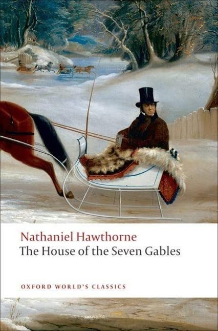 Book cover depicting a horse-drawn sleigh and a man in a top hat.