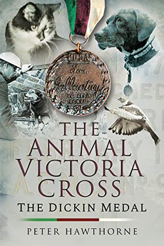 Book cover featuring the Dickin Medal and images of heroic animals.