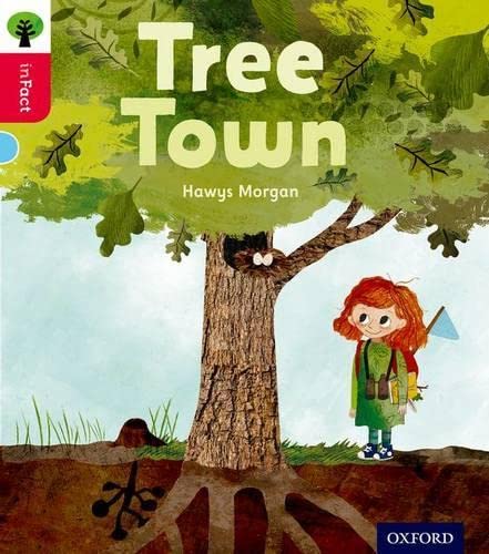 Book cover: “Tree Town” with a girl and a tree illustration.