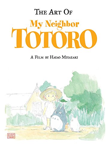 Book cover featuring a watercolor illustration of Mei and Totoro in front of a house.