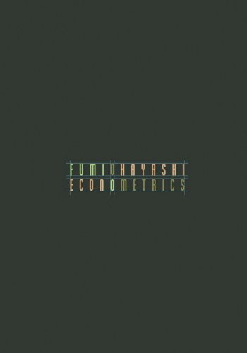 Dark green book cover with the title Econometrics by Fumio Hayashi in grid-aligned text.