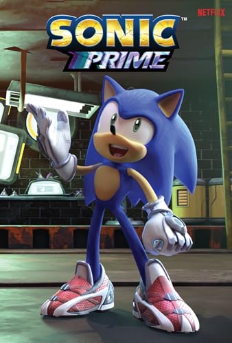 Sonic the Hedgehog character smiling, front view, with "Sonic Prime" logo.