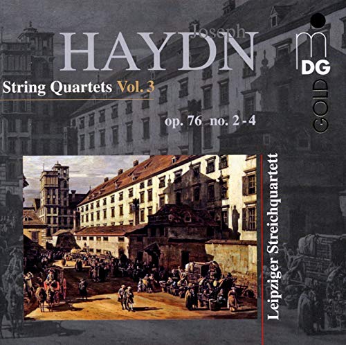CD cover for Haydn's String Quartets Vol. 3, with building image.