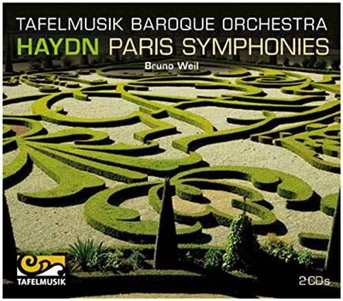CD cover: Haydn’s Paris Symphonies with a garden maze image.