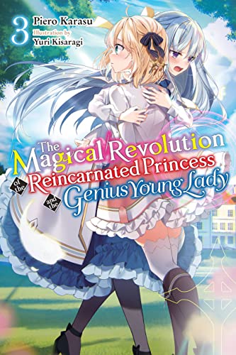 Book cover: two anime-style girls embrace, with a light blue background.