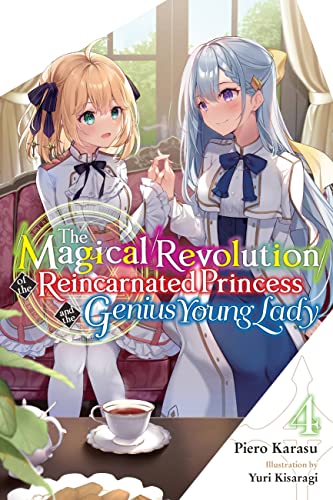 Novel cover featuring two young women with long hair, volume four.
